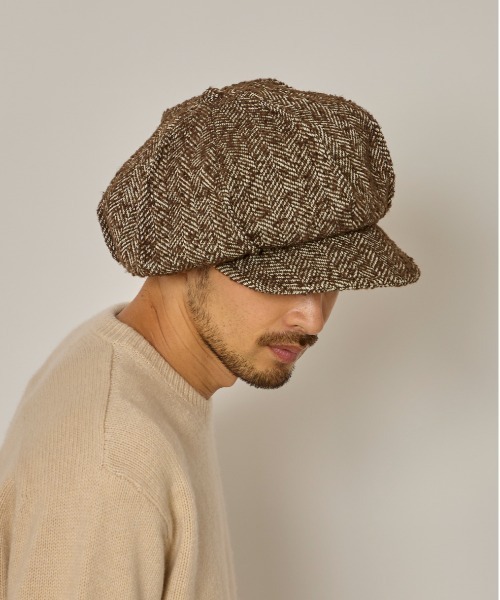 arth（アース）の「arth  HERINGBORN Tuck Cas / アース（キャスケット・メンズ・ブラック/ブラウン・58cm/60cm）」の20枚目の写真