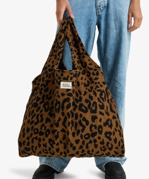 URBAN PARTY TOTE/ロキシーレオパード柄トートバッグ（トート