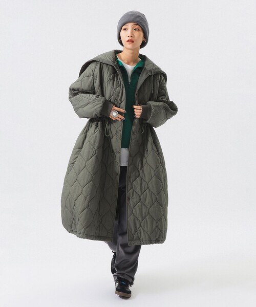 ナイロン キルティング フード コート（その他アウター）｜BEAMS BOY
