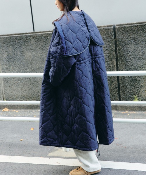 セール】ナイロン キルティング フード コート（その他アウター