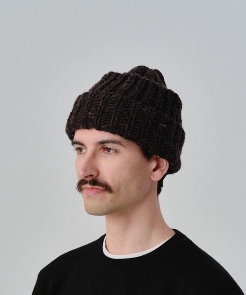 Nine Tailor(ナインテイラー)の「Nine Tailor Kauri Watch (N-1102)(ニットキャップ/ビーニー・メンズ・ナチュラル/ブラック/レッド/ダークブラウン・FREE)」の2枚目の写真