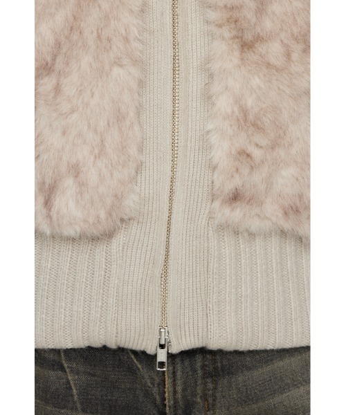 CABLE KNIT FAUX FUR ブルゾン laguagem LAGUA GEM | CABLE KNIT FAUX FUR ブルゾン (ブルゾン ) |SHEL