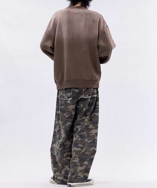 THRASHER(スラッシャー)の「【at】〔THRASHER/スラッシャー〕裏起毛 フェード加工 フロントロゴスウェット(スウェット・メンズ・ピンク/ブラウン/ブラック・LARGE/MEDIUM)」の18枚目の写真