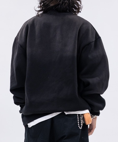 THRASHER(スラッシャー)の「【at】〔THRASHER/スラッシャー〕裏起毛 フェード加工 フロントロゴスウェット(スウェット・メンズ・ピンク/ブラウン/ブラック・LARGE/MEDIUM)」の8枚目の写真