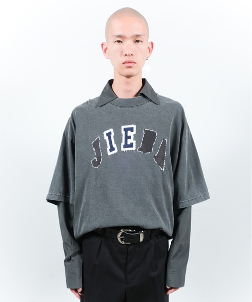 Jieda（ジエダ）の「JIEDA PATCH TEE（Tシャツ/カットソー・メンズ・ブラック/ホワイト・1/2）」の4枚目の写真