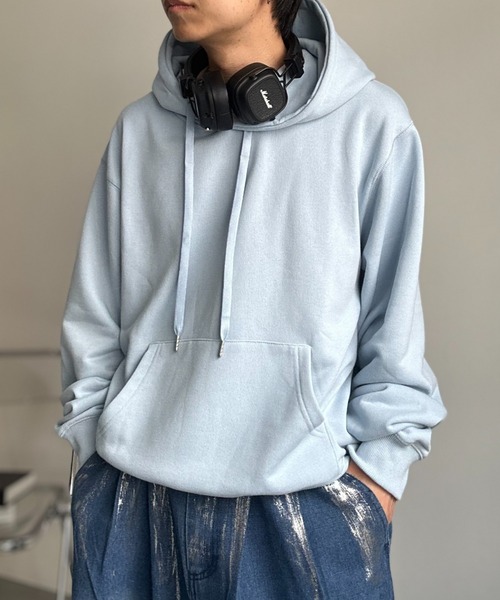 CREARE -LINO-（クレアーレリノ）の「〈ユニセックス商品〉ベーシックスウェットパーカー/フーディー（パーカー・メンズ・ブラウン/レッド/ブラック/杢グレー/ブルー・M/L/XL）」の5枚目の写真