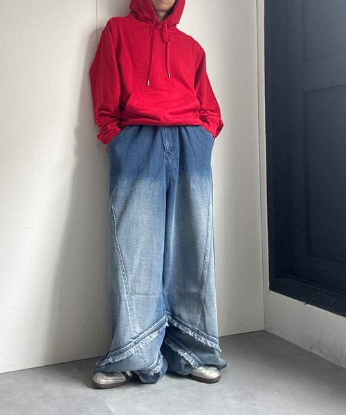 CREARE -LINO-（クレアーレリノ）の「〈ユニセックス商品〉ベーシックスウェットパーカー/フーディー（パーカー・メンズ・ブラウン/レッド/ブラック/杢グレー/ブルー・M/L/XL）」の22枚目の写真