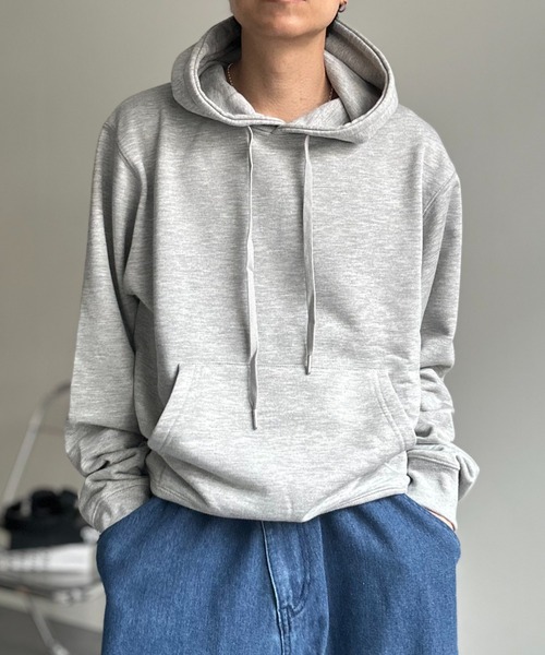 CREARE -LINO-（クレアーレリノ）の「〈ユニセックス商品〉ベーシックスウェットパーカー/フーディー（パーカー・メンズ・ブラウン/レッド/ブラック/杢グレー/ブルー・M/L/XL）」の9枚目の写真