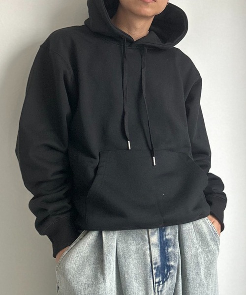 CREARE -LINO-（クレアーレリノ）の「〈ユニセックス商品〉ベーシックスウェットパーカー/フーディー（パーカー・メンズ・ブラウン/レッド/ブラック/杢グレー/ブルー・M/L/XL）」の7枚目の写真