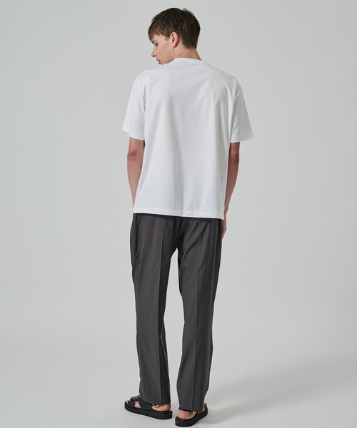 STUDIOUS(ステュディオス)の「32G ロイヤルクール レギュラーTシャツ(Tシャツ/カットソー・メンズ・ホワイト/チャコールグレー/ブラック/ベージュ/グリーン/ダークネイビー・1/2/3)」の11枚目の写真