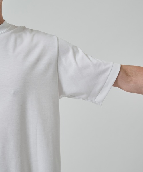 STUDIOUS(ステュディオス)の「32G ロイヤルクール レギュラーTシャツ(Tシャツ/カットソー・メンズ・ホワイト/チャコールグレー/ブラック/ベージュ/グリーン/ダークネイビー・1/2/3)」の19枚目の写真