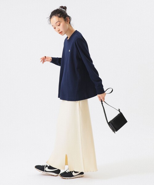 LACOSTE（ラコステ）の「【別注】LACOSTE / Aライン Tシャツ（Tシャツ/カットソー・レディース・ブラック/ダークブラウン/ネイビー/その他・38/36）」の14枚目の写真