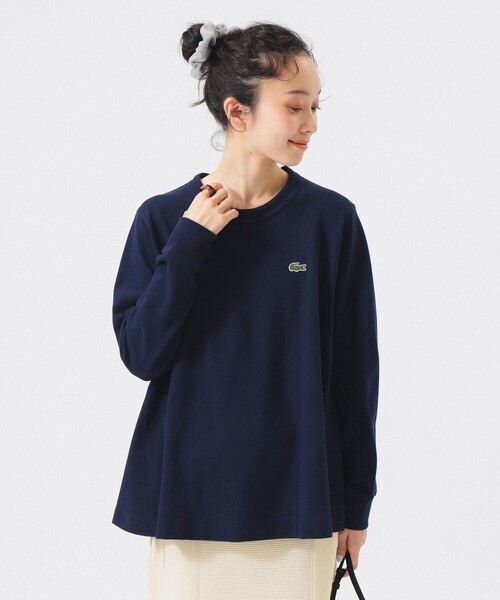 LACOSTE（ラコステ）の「【別注】LACOSTE / Aライン Tシャツ（Tシャツ/カットソー・レディース・ブラック/ダークブラウン/ネイビー/その他・38/36）」の16枚目の写真