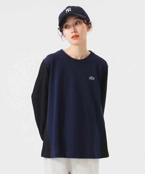 LACOSTE（ラコステ）の「【別注】LACOSTE / Aライン Tシャツ（Tシャツ/カットソー・レディース・ブラック/ダークブラウン/ネイビー/その他・38/36）」の20枚目の写真