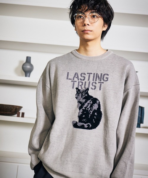 アニマルモールジャガードニットプルオーバー / 587125（ニット