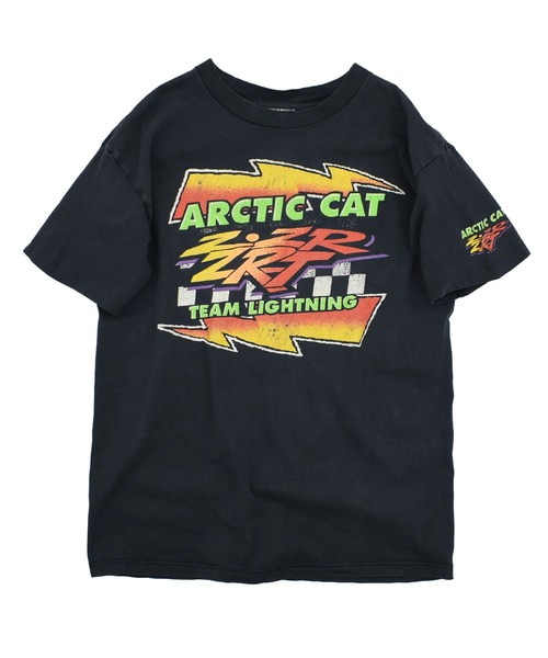 VINTAGE(ヴィンテージ)の「【USED】90’s SIGNET “ARCTIC CAT” レーシング Tシャツ USA製(Tシャツ/カットソー・メンズ・ブラック・LARGE)」の1枚目の写真