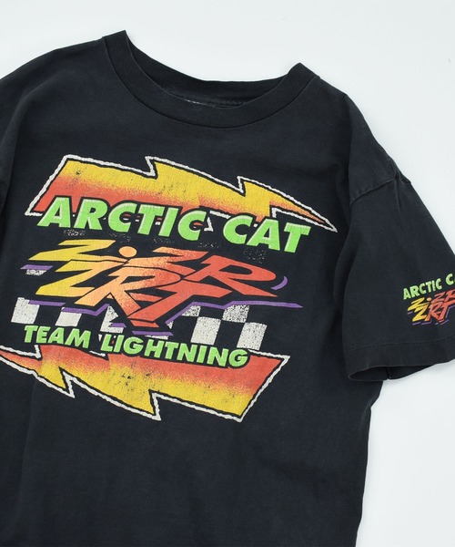 VINTAGE(ヴィンテージ)の「【USED】90’s SIGNET “ARCTIC CAT” レーシング Tシャツ USA製(Tシャツ/カットソー・メンズ・ブラック・LARGE)」の2枚目の写真