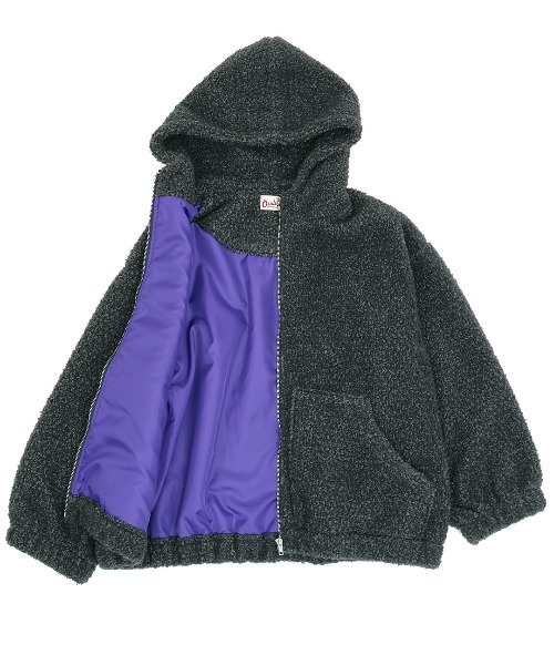 チチカカ（チチカカ）の「Orale! フード付きミックスボアブルゾン（ブルゾン・レディース・ブラック/アイボリー・FREE）」の15枚目の写真