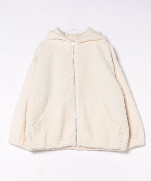 チチカカ（チチカカ）の「Orale! フード付きミックスボアブルゾン（ブルゾン・レディース・ブラック/アイボリー・FREE）」の19枚目の写真