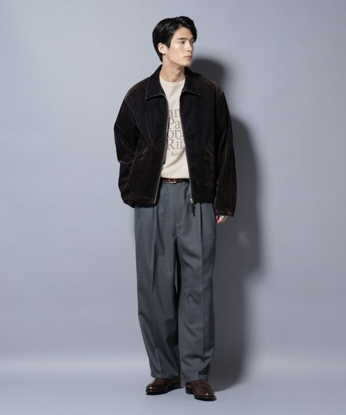 NANO universe（ナノユニバース）の「フロッキーデニム スポーツジャケット（デニムジャケット・メンズ・ブラック/ブラウン・L/M）」の7枚目の写真