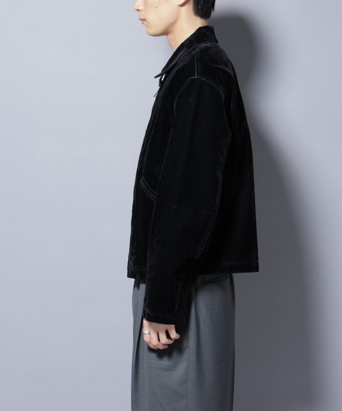 NANO universe（ナノユニバース）の「フロッキーデニム スポーツジャケット（デニムジャケット・メンズ・ブラック/ブラウン・L/M）」の18枚目の写真