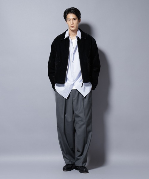 NANO universe（ナノユニバース）の「フロッキーデニム スポーツジャケット（デニムジャケット・メンズ・ブラック/ブラウン・L/M）」の15枚目の写真