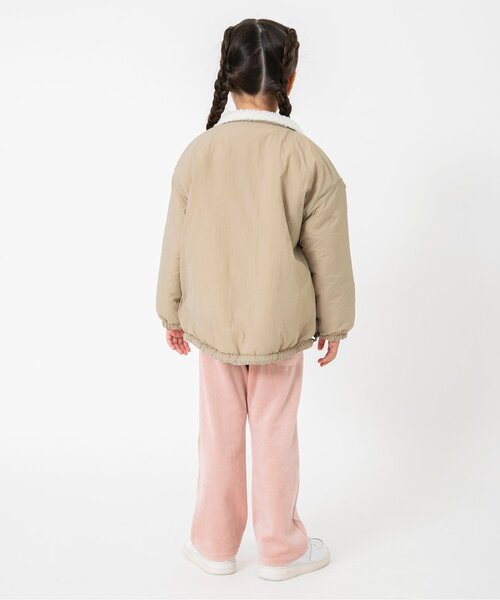 BREEZE（ブリーズ）の「【2WAY/両面主役！】リバーシブルボアジャケット（ブルゾン・キッズ・ベージュ/ブラック/その他11/ネイビー/レッド・80/120/130/140/150/90/100/110）」の7枚目の写真
