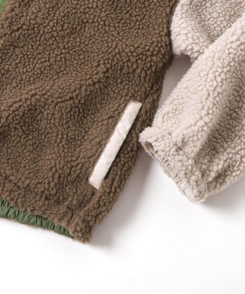 BREEZE（ブリーズ）の「【2WAY/両面主役！】リバーシブルボアジャケット（ブルゾン・キッズ・ベージュ/ブラック/その他11/ネイビー/レッド・80/120/130/140/150/90/100/110）」の14枚目の写真