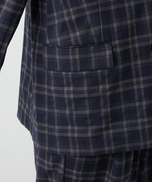 WILLOW（ウィロー）の「【willow】チェックオーバージャケット（テーラードジャケット・レディース・ブラウン/ネイビー・ONE SIZE）」の18枚目の写真