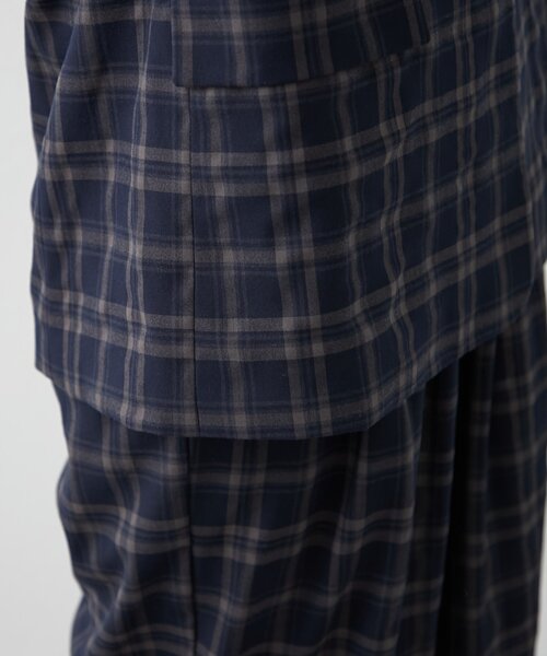 WILLOW（ウィロー）の「【willow】チェックオーバージャケット（テーラードジャケット・レディース・ブラウン/ネイビー・ONE SIZE）」の21枚目の写真