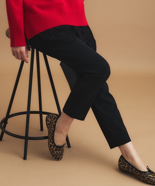 INDIVI（インディヴィ）の「人気NO.1【褒められパンツ／高ストレッチ／ウエストゴム】タックテーパードパンツ（その他パンツ・レディース・ブラック/ナチュラル/ネイビー/ホワイト/ボルドー・42/40/38/36/34/19/15 /13/12/05/03）」の16枚目の写真