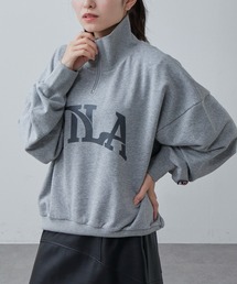 Lui's（ルイス）の「【FILA×Lui's】ハーフZIPロゴスウェット（Tシャツ/カットソー）」