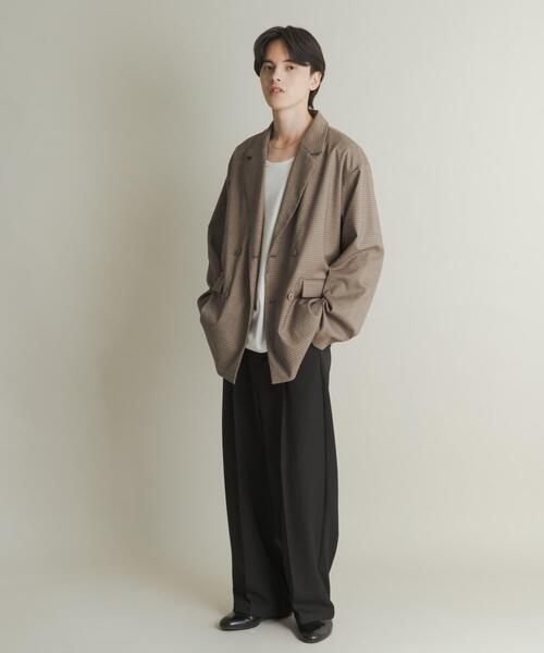 SENSE OF PLACE by URBAN RESEARCH（センスオブプレイスバイアーバンリサーチ）の「ダブルルーズテーラードジャケット（その他アウター・メンズ・ブラック/ブラウン系その他/ブラウン・MEDIUM/LARGE）」の8枚目の写真