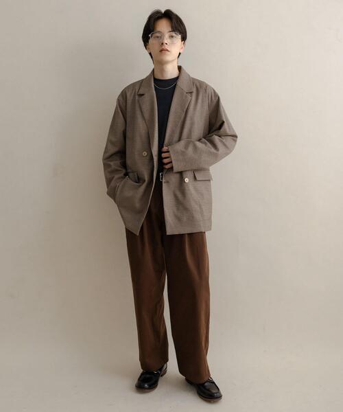 SENSE OF PLACE by URBAN RESEARCH（センスオブプレイスバイアーバンリサーチ）の「ダブルルーズテーラードジャケット（その他アウター・メンズ・ブラック/ブラウン系その他/ブラウン・MEDIUM/LARGE）」の12枚目の写真