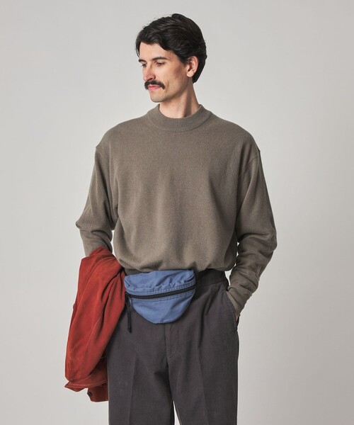 Steven Alan（スティーブンアラン）の「＜crepuscule × Steven Alan＞ MOCK NECK KNIT/ニット（ニット/セーター・メンズ・ブラウン系/ネイビー/グレー系・1/2）」の5枚目の写真