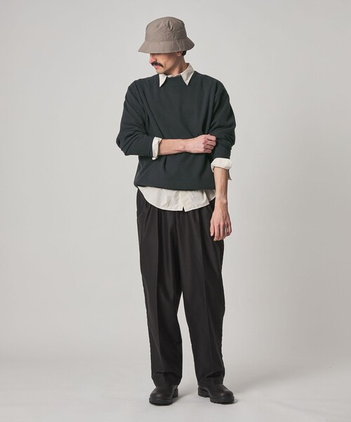 Steven Alan（スティーブンアラン）の「＜crepuscule × Steven Alan＞ MOCK NECK KNIT/ニット（ニット/セーター・メンズ・ブラウン系/ネイビー/グレー系・1/2）」の9枚目の写真