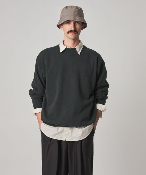 Steven Alan（スティーブンアラン）の「＜crepuscule × Steven Alan＞ MOCK NECK KNIT/ニット（ニット/セーター・メンズ・ブラウン系/ネイビー/グレー系・1/2）」の10枚目の写真