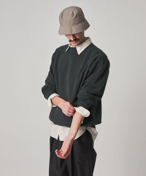 Steven Alan（スティーブンアラン）の「＜crepuscule × Steven Alan＞ MOCK NECK KNIT/ニット（ニット/セーター・メンズ・ブラウン系/ネイビー/グレー系・1/2）」の12枚目の写真