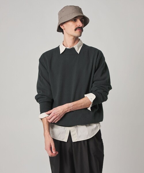 Steven Alan（スティーブンアラン）の「＜crepuscule × Steven Alan＞ MOCK NECK KNIT/ニット（ニット/セーター・メンズ・ブラウン系/ネイビー/グレー系・1/2）」の14枚目の写真