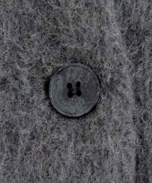 yu様　新品未使用　HUG.U ノーカラージャケット シャギードルマンコート HUG.U（ハグユー） ジャケット ノーカラージャケット シャギードルマン