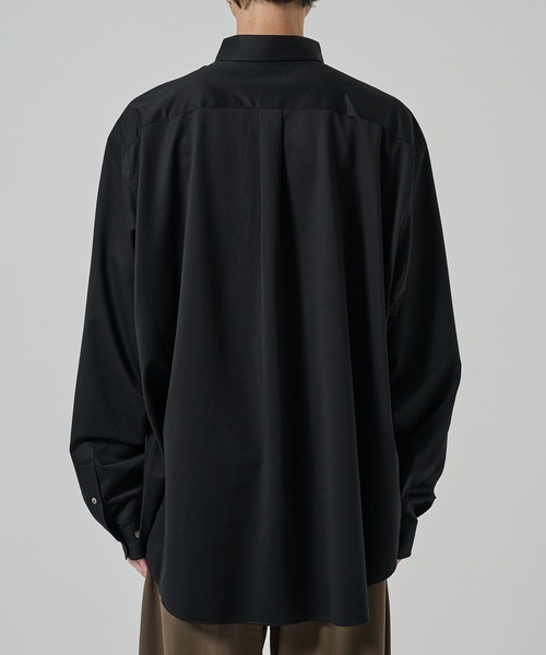 KANEMASA PHIL.(カネマサフィル)の「【KANEMASA PHIL./カネマサ】46G Atmosphere Shirt(シャツ/ブラウス・メンズ・ブラック/ホワイト・MEDIUM/LARGE)」の16枚目の写真