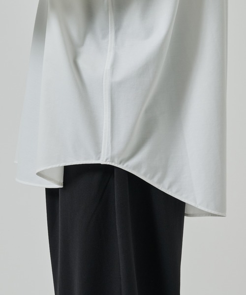 KANEMASA PHIL.(カネマサフィル)の「【KANEMASA PHIL./カネマサ】46G Atmosphere Shirt(シャツ/ブラウス・メンズ・ブラック/ホワイト・MEDIUM/LARGE)」の10枚目の写真