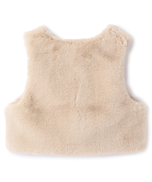 sense of wonder（センスオブワンダー）の「リバティファーベスト（ベスト・キッズ・ホワイト系/ピンク/ベージュ・80-90cm/100-110cm/120-130cm）」の11枚目の写真