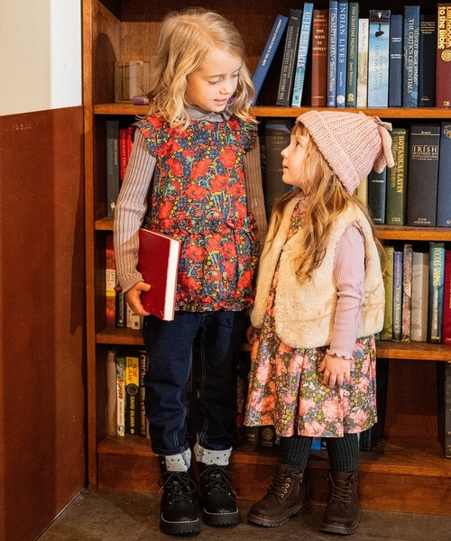 sense of wonder（センスオブワンダー）の「リバティファーベスト（ベスト・キッズ・ホワイト系/ピンク/ベージュ・80-90cm/100-110cm/120-130cm）」の10枚目の写真