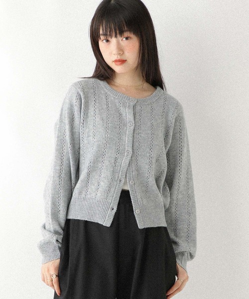 現行品　新品タグ付　ダーマコレクション 柄編み　襟付きカーディガン 柄編み 襟付き カーディガン 通販 - ディノス