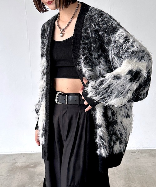 セール】ランドスケープシャギーカーディガン 【一部カラーWEB限定