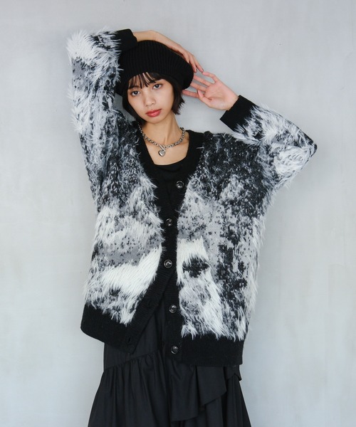 ランドスケープシャギーカ ーディガン 【一部カラーWEB限定 ランドスケープシャギーカ ーディガン 【一部カラーWEB限定