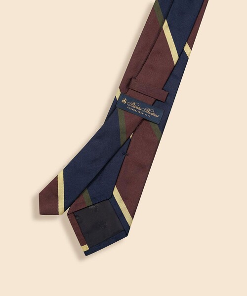 BROOKS BROTHERS(ブルックスブラザーズ)の「シルク ワイドマルチストライプ レップタイ(ネクタイ・メンズ・ブラウン/パープル・ONE SIZE)」の3枚目の写真