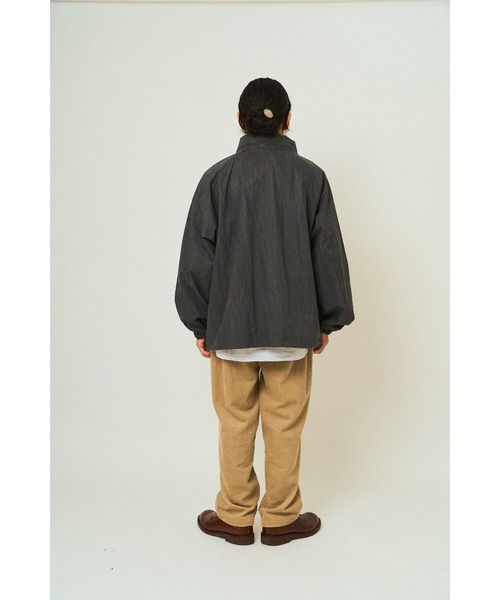 BIG MIKE(ビッグマイク)の「BIG MIKE ビッグマイク/ コットンナイロン トラックジャケット メッシュ裏地 リラックスフィット //// 102546580(ナイロンジャケット・メンズ・ブラック/ネイビー/グリーン/チャコール・MEDIUM/LARGE/X-LARGE)」の15枚目の写真