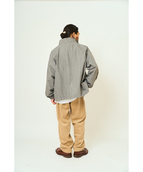 BIG MIKE(ビッグマイク)の「BIG MIKE ビッグマイク/ コットンナイロン トラックジャケット メッシュ裏地 リラックスフィット //// 102546580(ナイロンジャケット・メンズ・ブラック/ネイビー/グリーン/チャコール・MEDIUM/LARGE/X-LARGE)」の13枚目の写真